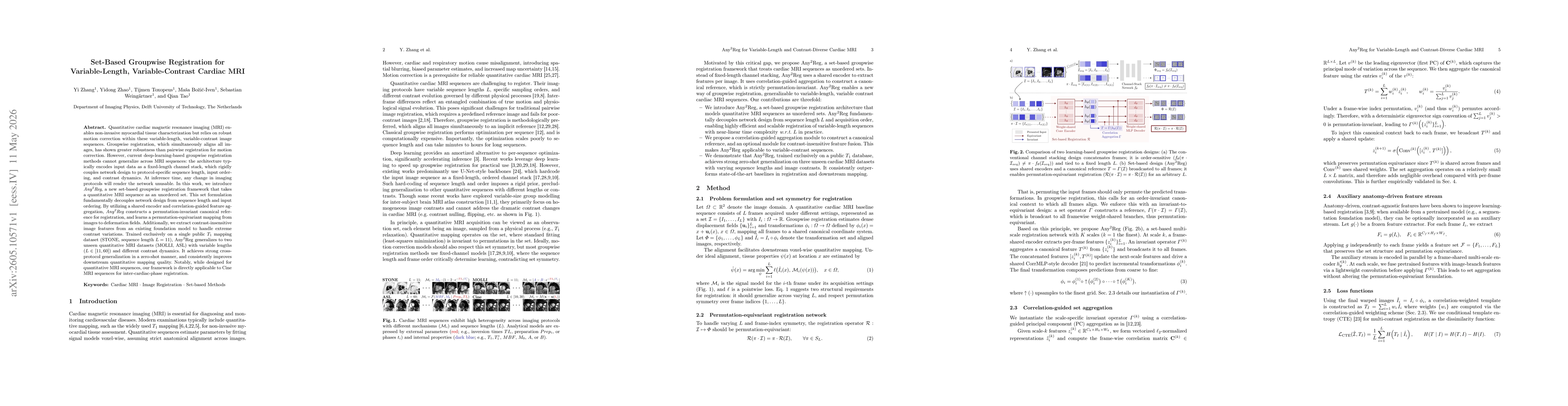 Thumbnail for Set-Based Groupwise Registration for Variable-Length, Variable-Contrast Cardiac MRI