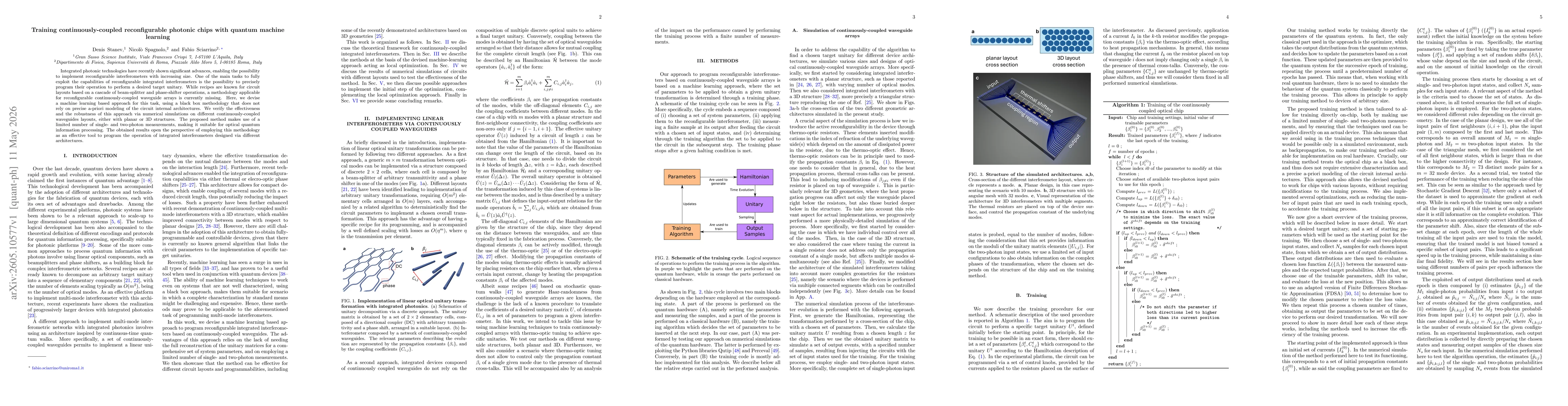 Thumbnail for Training continuously-coupled reconfigurable photonic chips with quantum machine learning