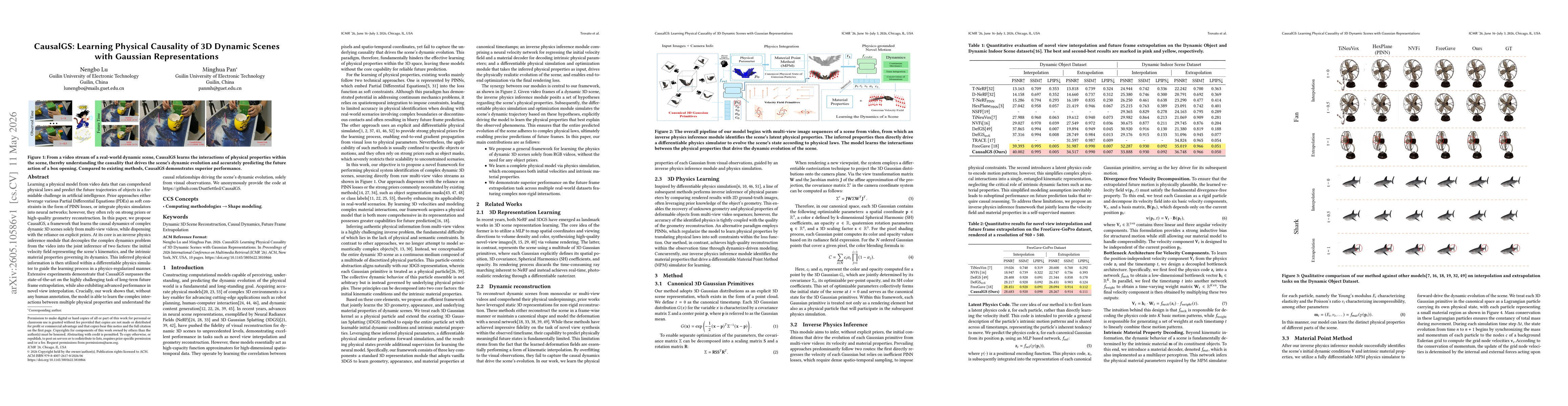 Thumbnail for CausalGS: Learning Physical Causality of 3D Dynamic Scenes with Gaussian Representations