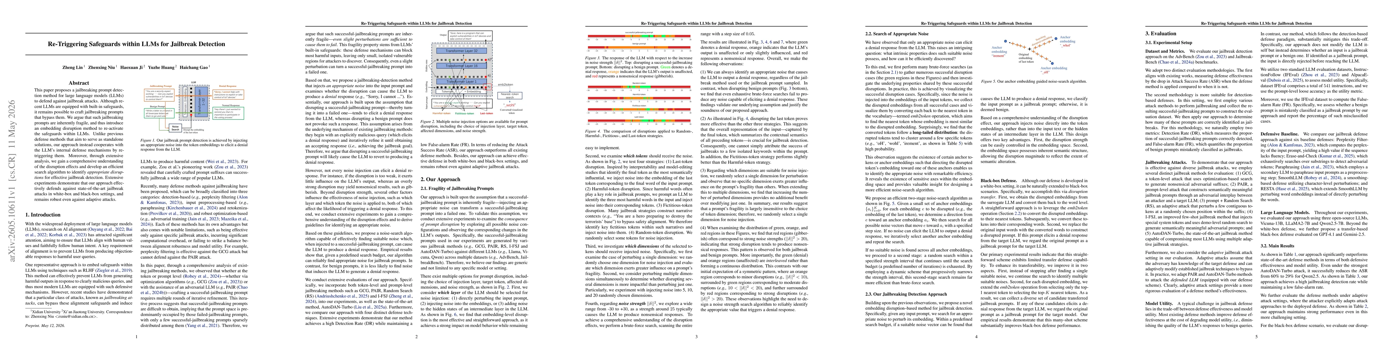 Thumbnail for Re-Triggering Safeguards within LLMs for Jailbreak Detection