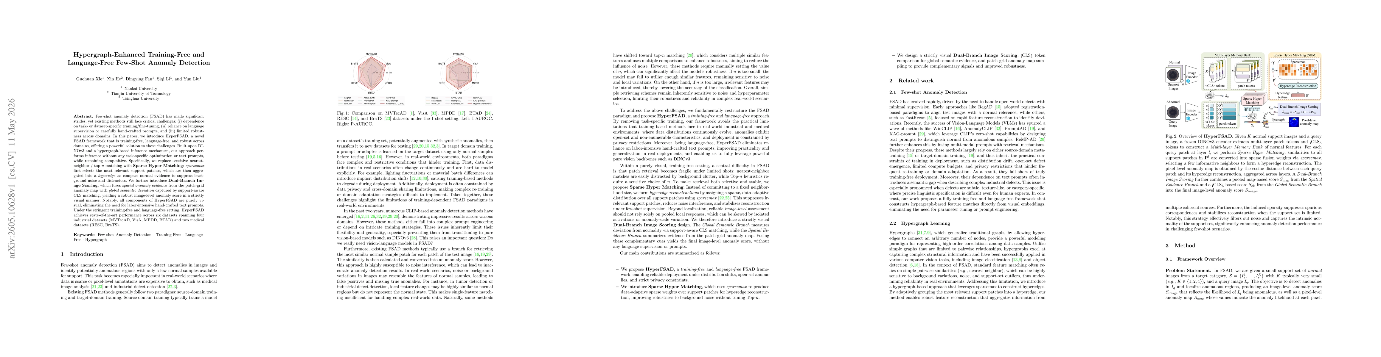Thumbnail for Hypergraph-Enhanced Training-Free and Language-Free Few-Shot Anomaly Detection
