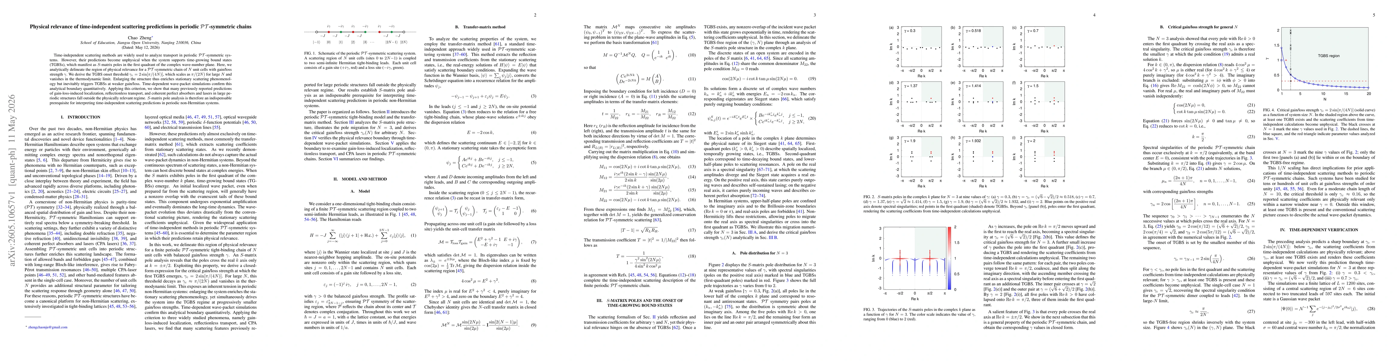 Thumbnail for Physical relevance of time-independent scattering predictions in periodic $\mathcal{PT}$-symmetric chains