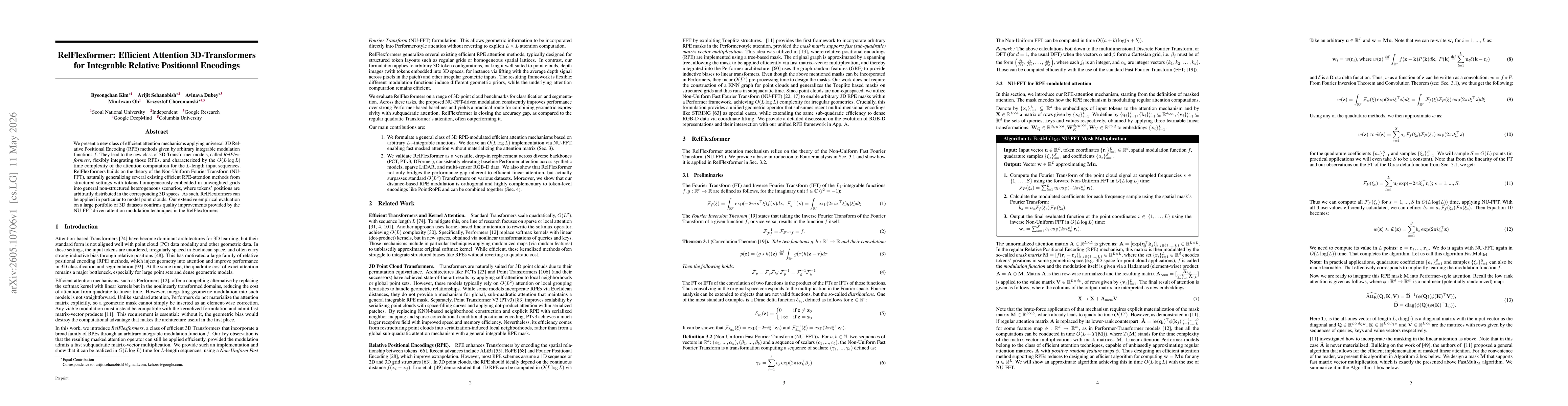 Thumbnail for RelFlexformer: Efficient Attention 3D-Transformers for Integrable Relative Positional Encodings
