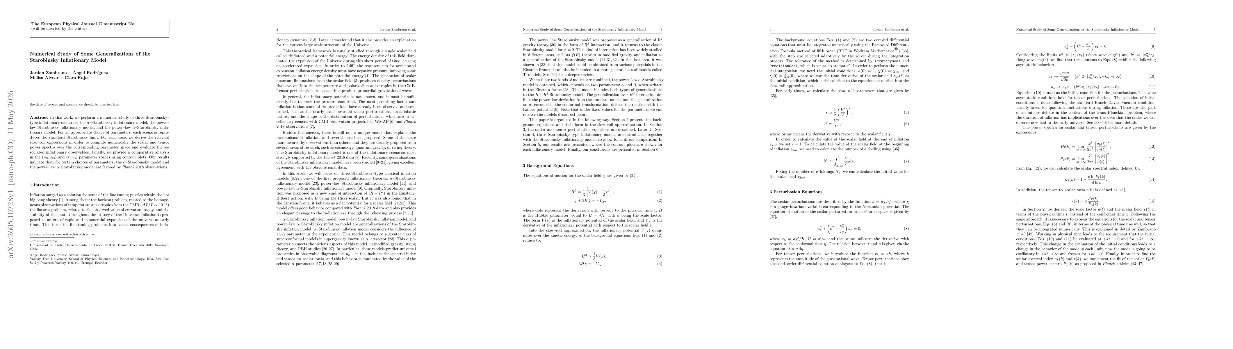 Thumbnail for Numerical Study of Some Generalizations of the Starobinsky Inflationary Model