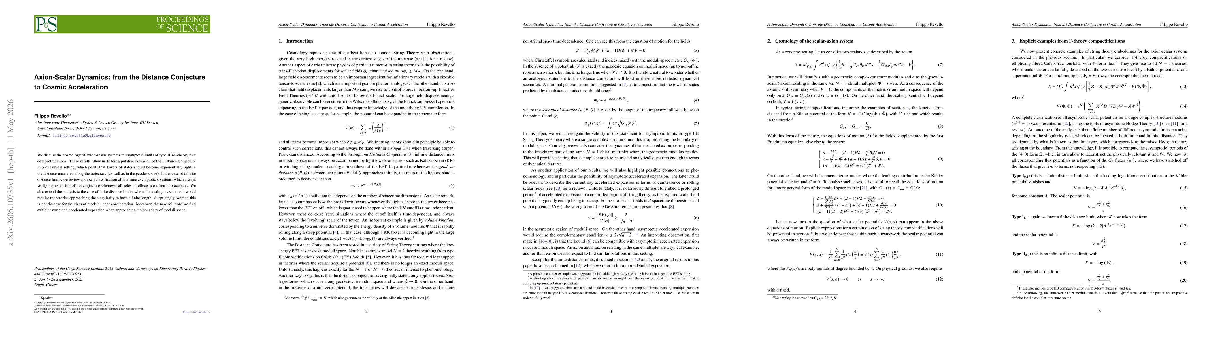 Thumbnail for Axion-Scalar Dynamics: from the Distance Conjecture to Cosmic Acceleration