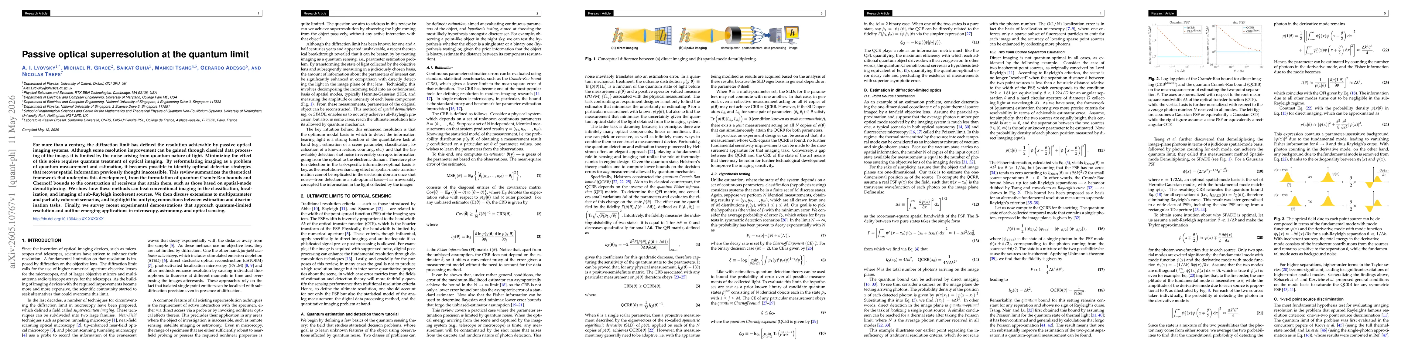 Thumbnail for Passive optical superresolution at the quantum limit