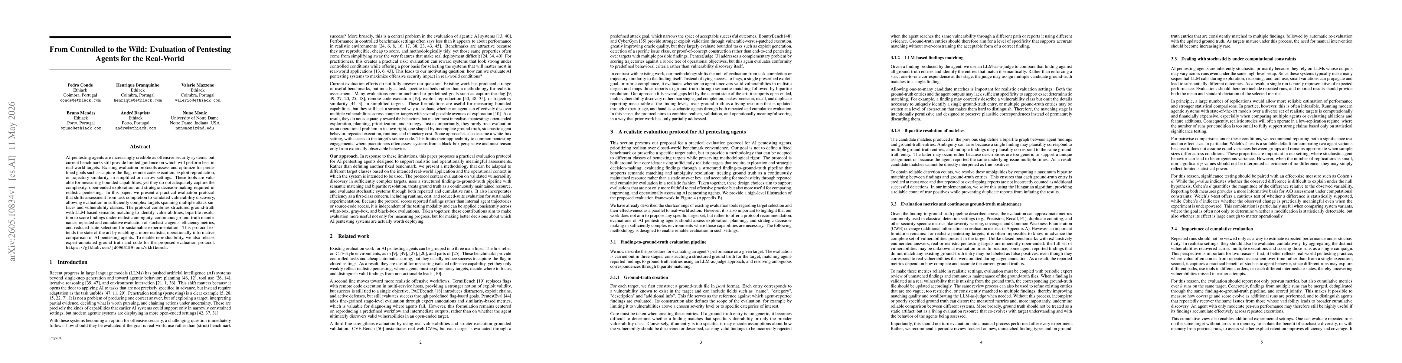Thumbnail for From Controlled to the Wild: Evaluation of Pentesting Agents for the Real-World
