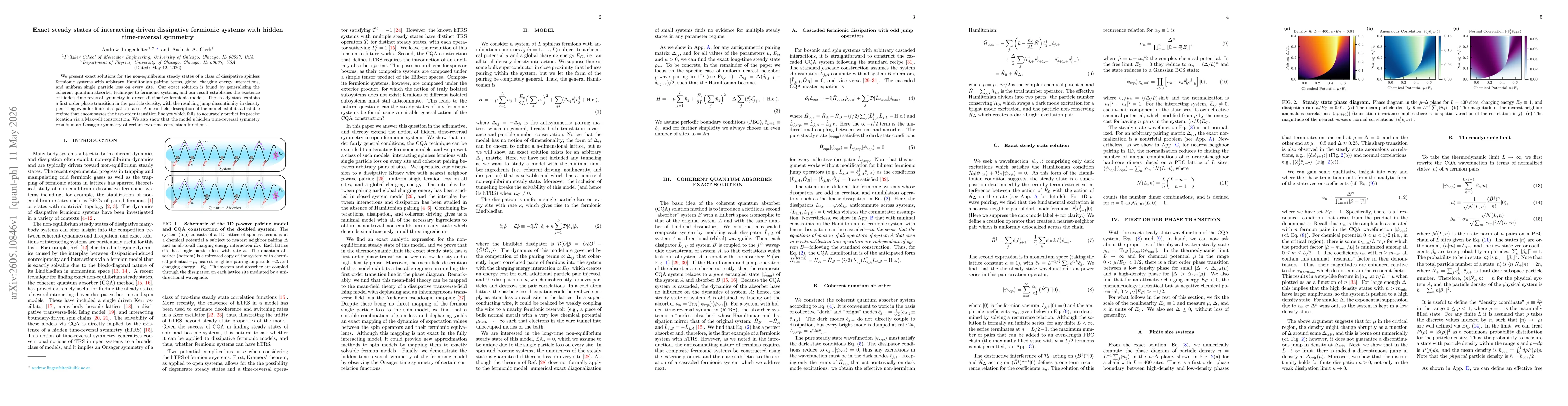 Thumbnail for Exact steady states of interacting driven dissipative fermionic systems with hidden time-reversal symmetry