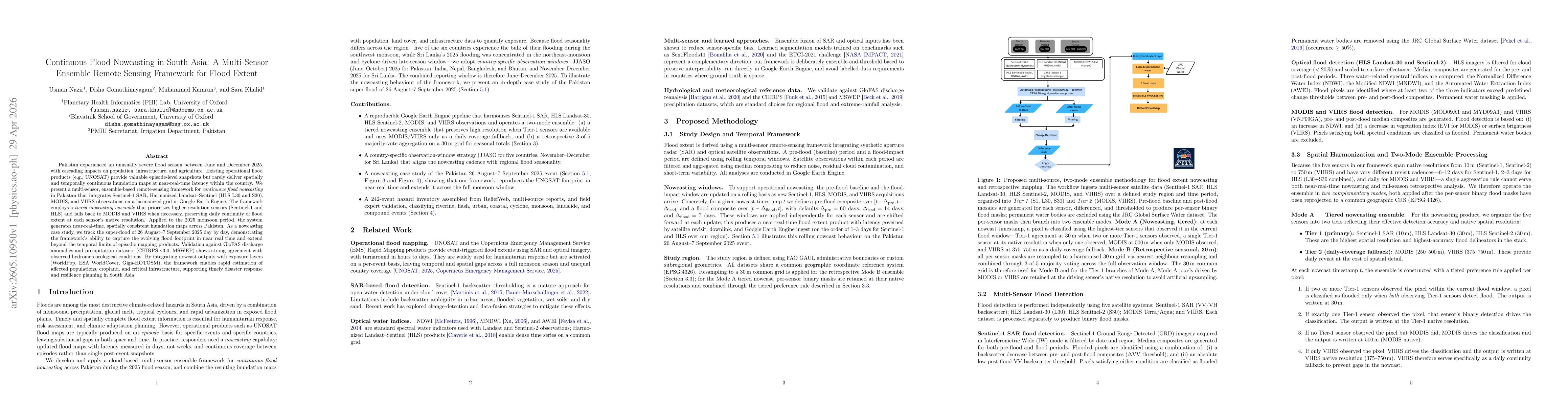 Thumbnail for Continuous Flood Nowcasting in South Asia: A Multi-Sensor Ensemble Remote Sensing Framework for Flood Extent