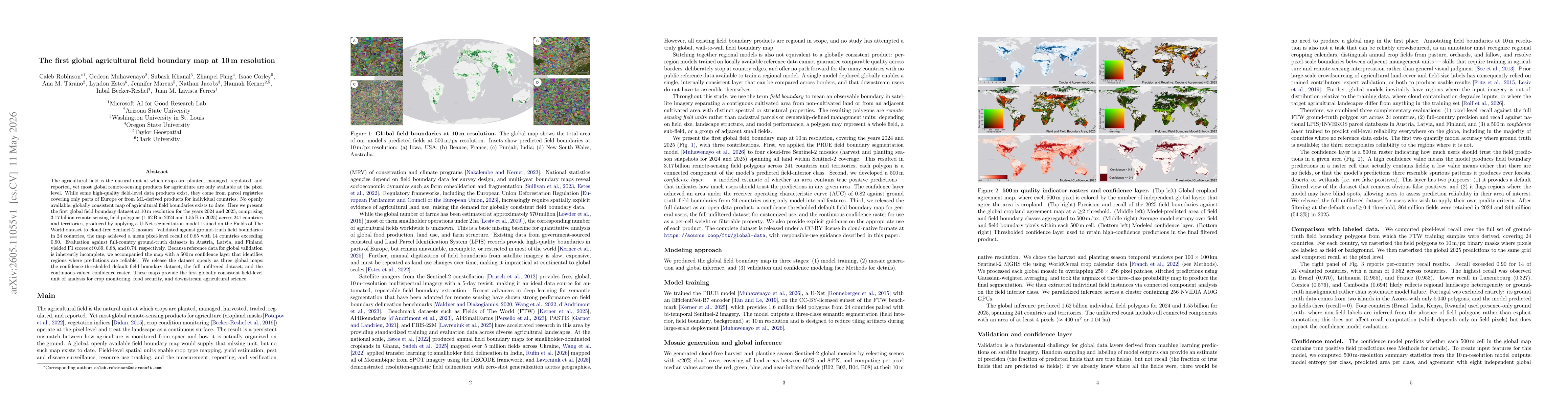 Thumbnail for The first global agricultural field boundary map at 10m resolution