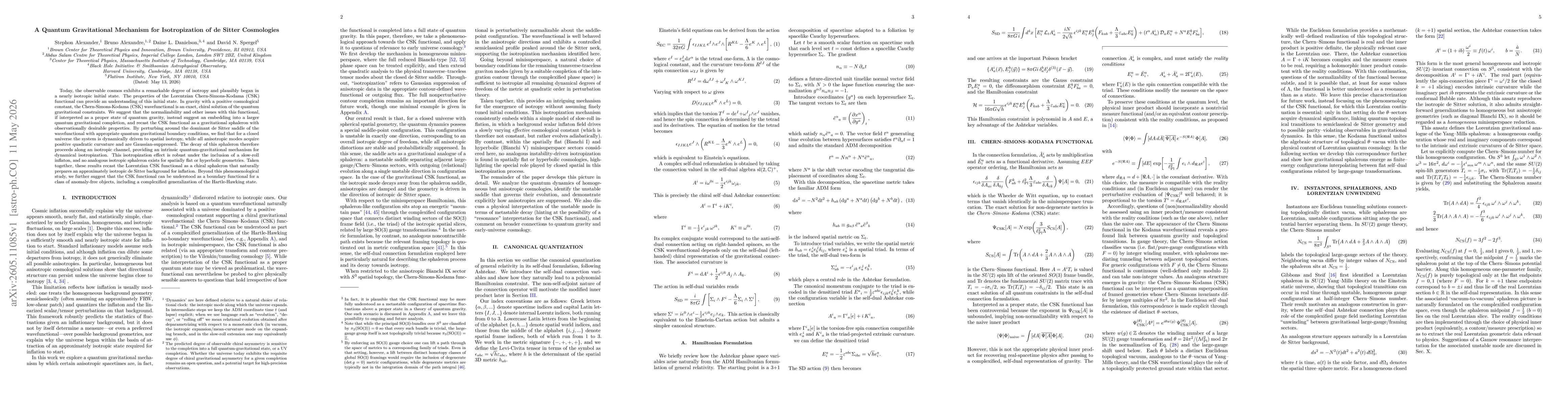 Thumbnail for A Quantum Gravitational Mechanism for Isotropization of de Sitter Cosmologies