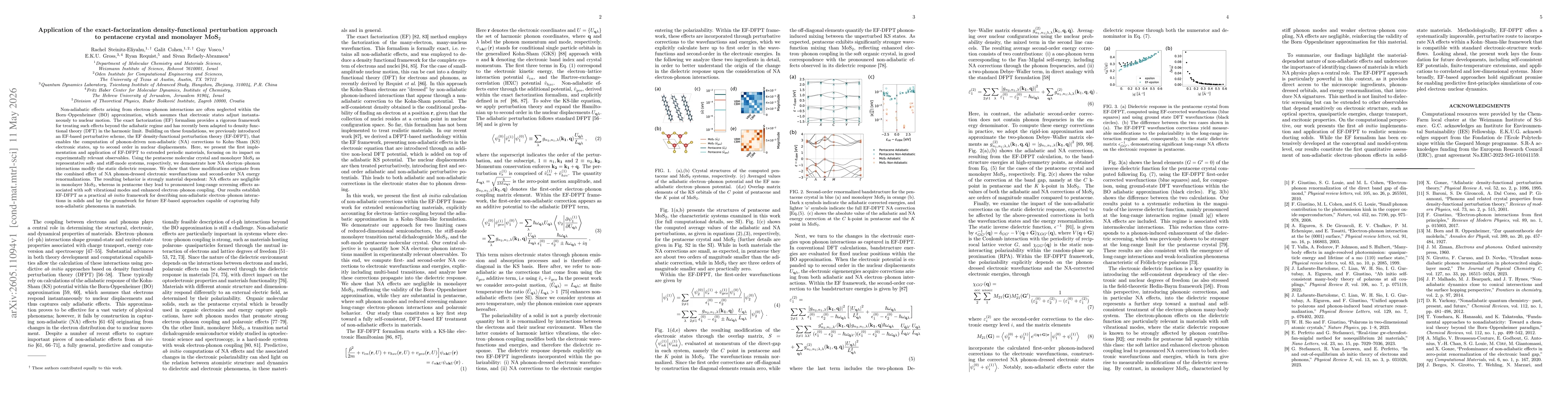 Thumbnail for Application of the exact-factorization density-functional perturbation approach to pentacene crystal and monolayer MoS2