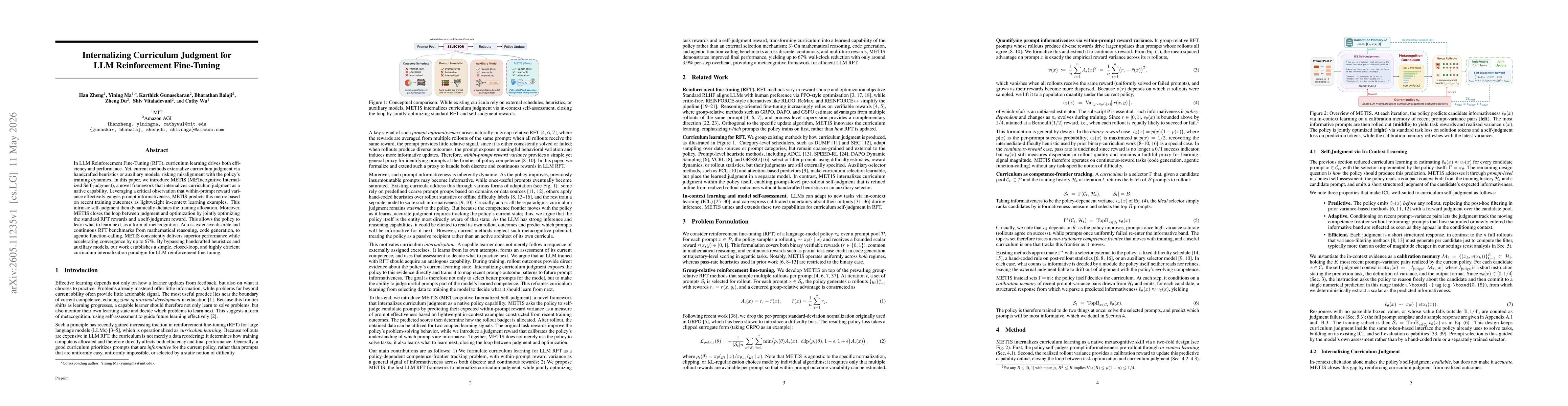 Thumbnail for Internalizing Curriculum Judgment for LLM Reinforcement Fine-Tuning