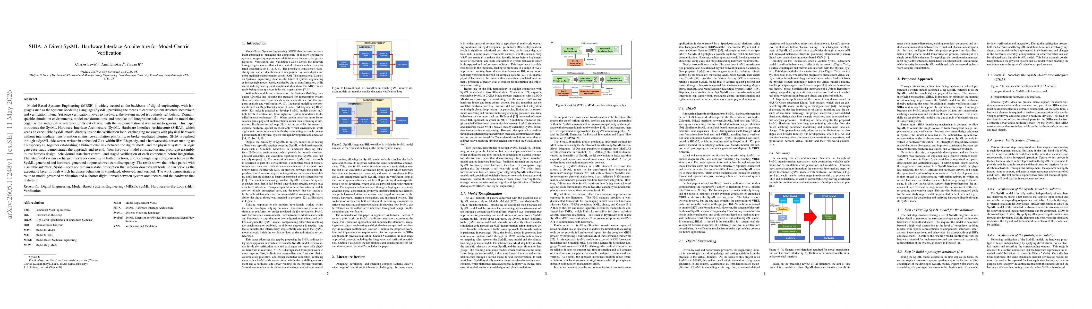 Thumbnail for SHIA: A Direct SysML-Hardware Interface Architecture for Model-Centric Verification