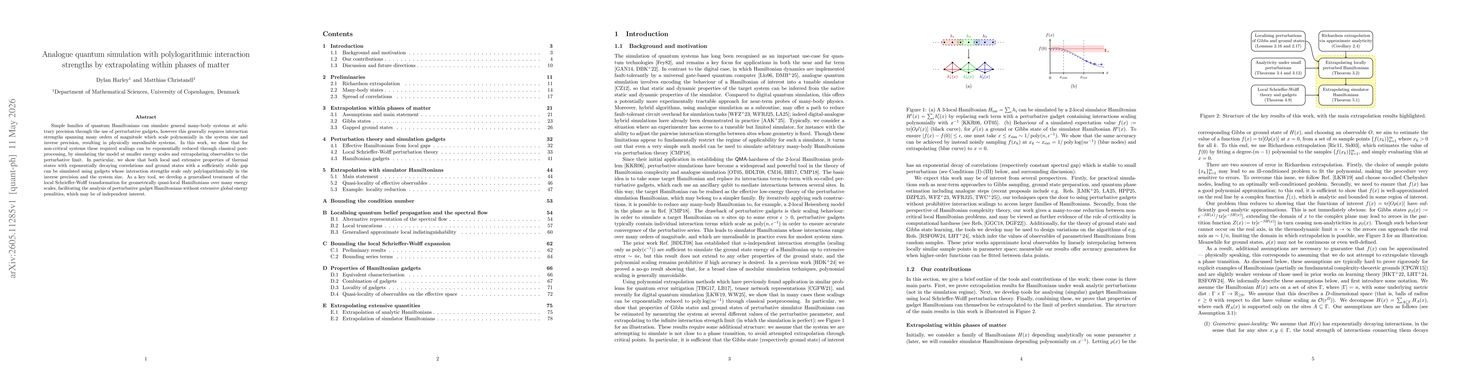Thumbnail for Analogue quantum simulation with polylogarithmic interaction strengths by extrapolating within phases of matter