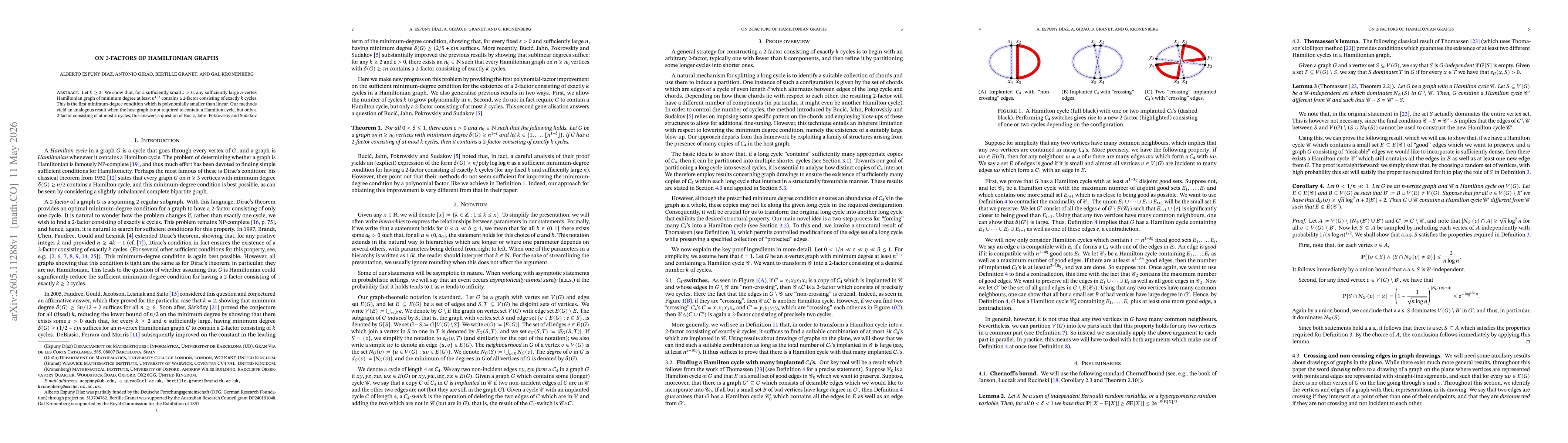 Thumbnail for On $2$-factors of Hamiltonian graphs