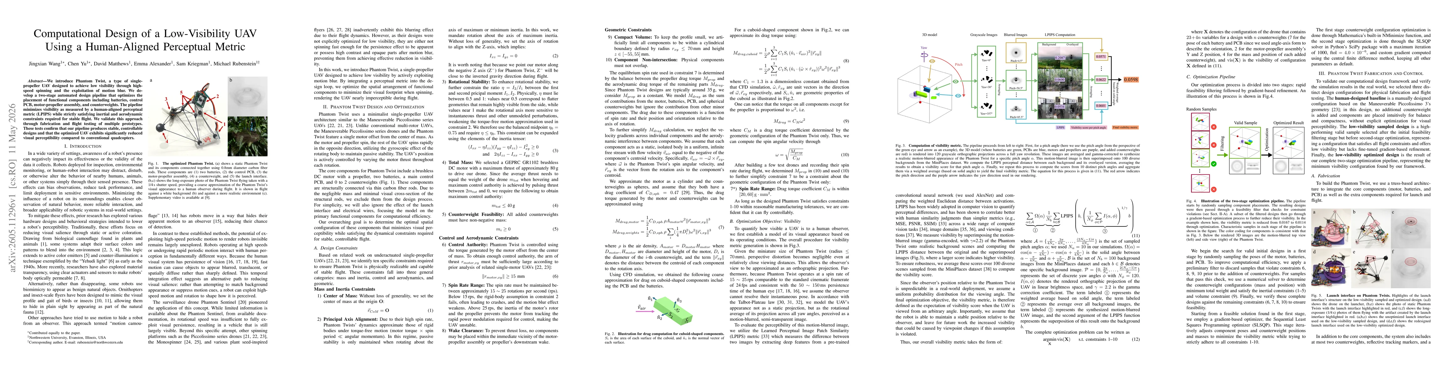 Thumbnail for Computational Design of a Low-Visibility UAV Using a Human-Aligned Perceptual Metric