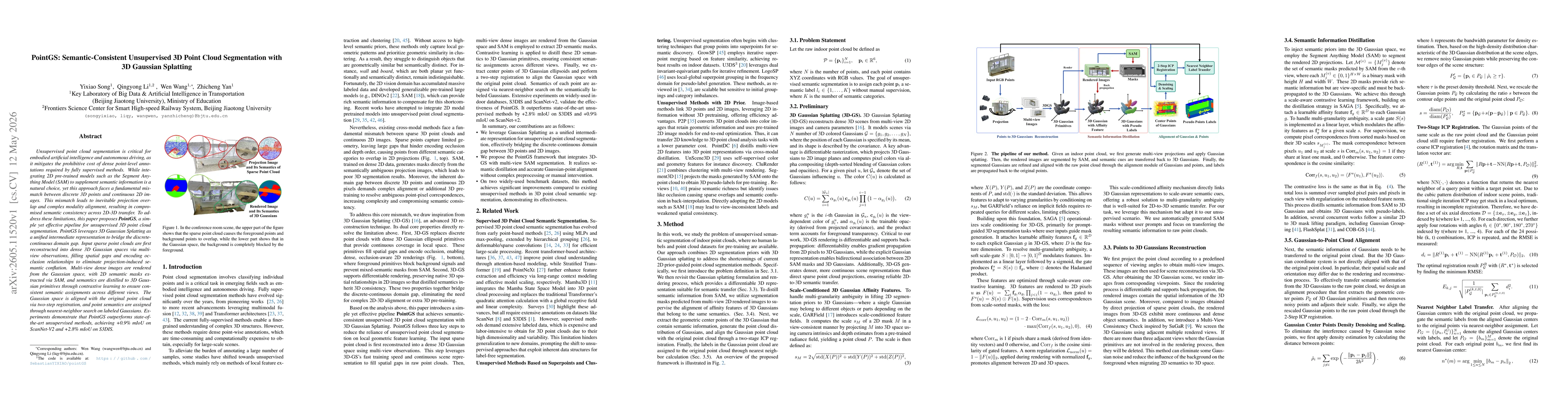 Thumbnail for PointGS: Semantic-Consistent Unsupervised 3D Point Cloud Segmentation with 3D Gaussian Splatting