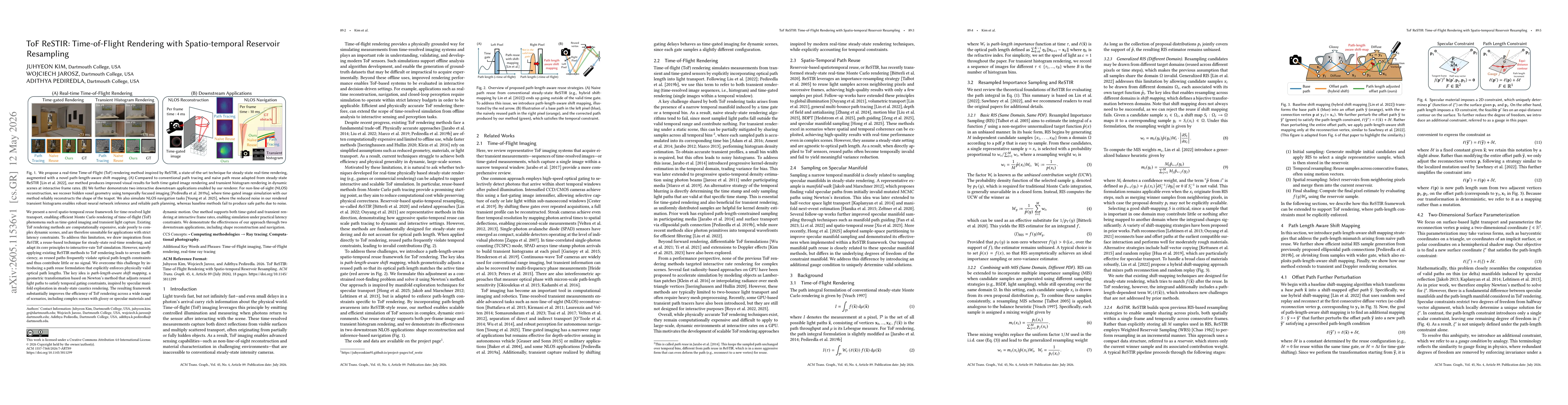 Thumbnail for ToF ReSTIR: Time-of-Flight Rendering with Spatio-temporal Reservoir Resampling