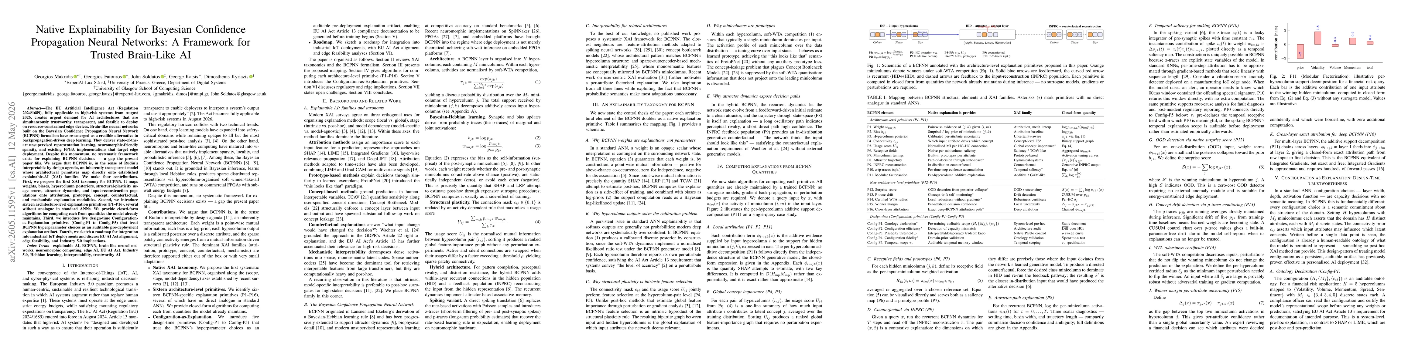 Thumbnail for Native Explainability for Bayesian Confidence Propagation Neural Networks: A Framework for Trusted Brain-Like AI