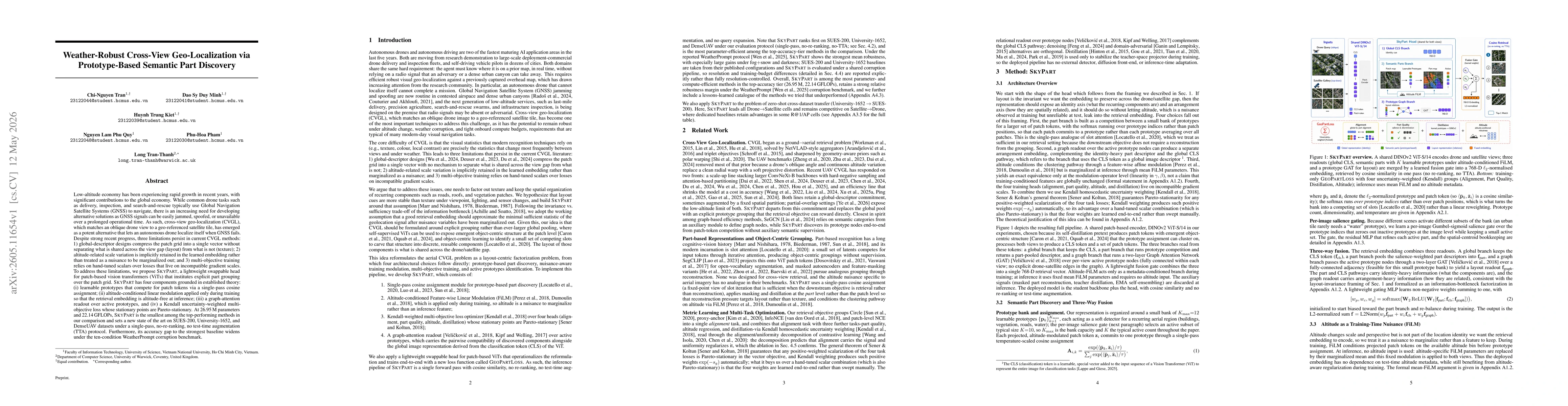 Thumbnail for Weather-Robust Cross-View Geo-Localization via Prototype-Based Semantic Part Discovery