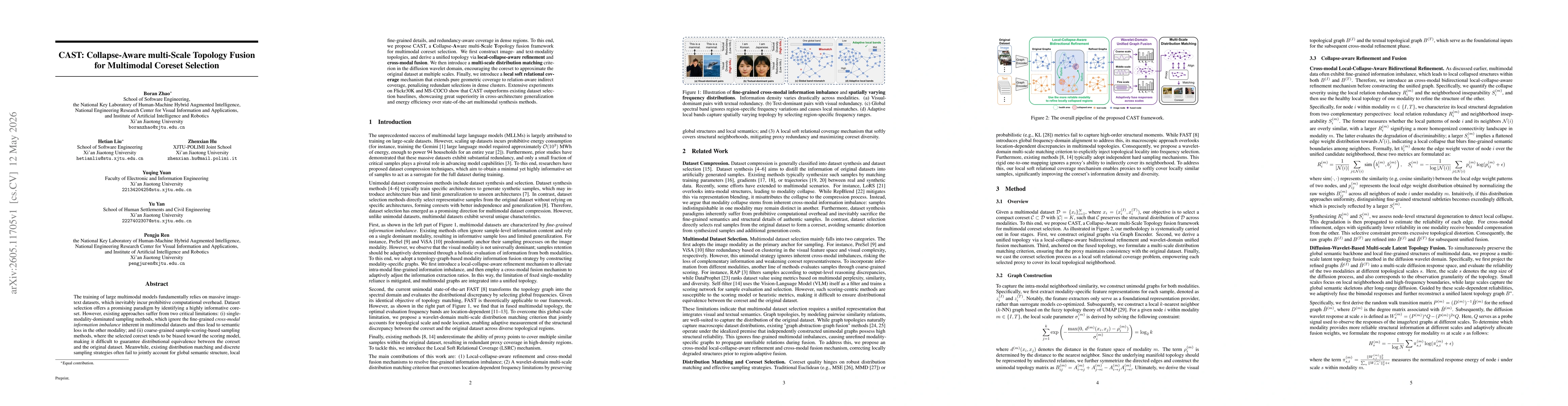 Thumbnail for CAST: Collapse-Aware multi-Scale Topology Fusion for Multimodal Coreset Selection