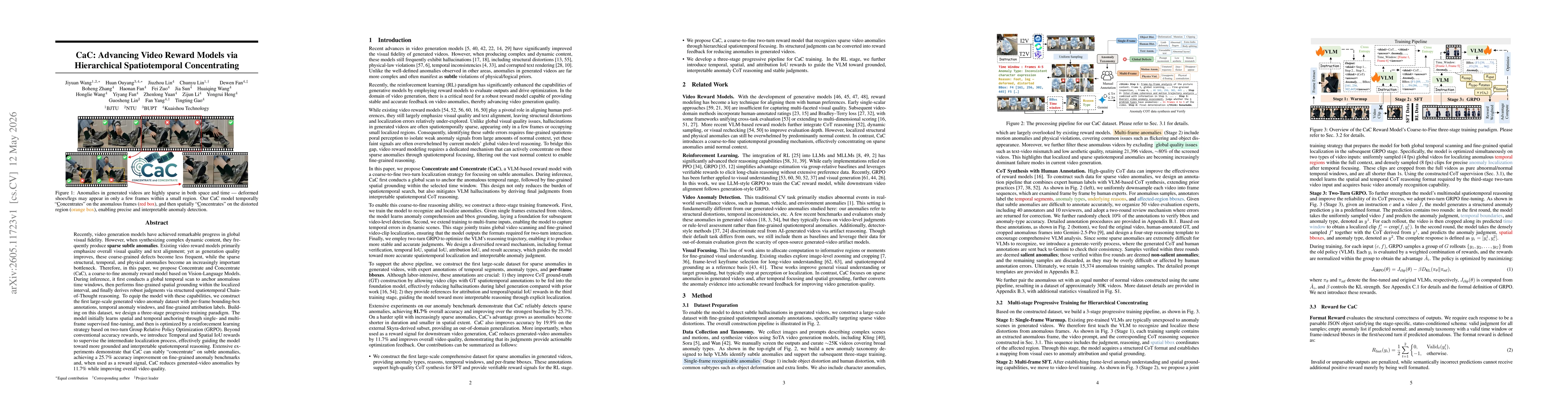 Thumbnail for CaC: Advancing Video Reward Models via Hierarchical Spatiotemporal Concentrating