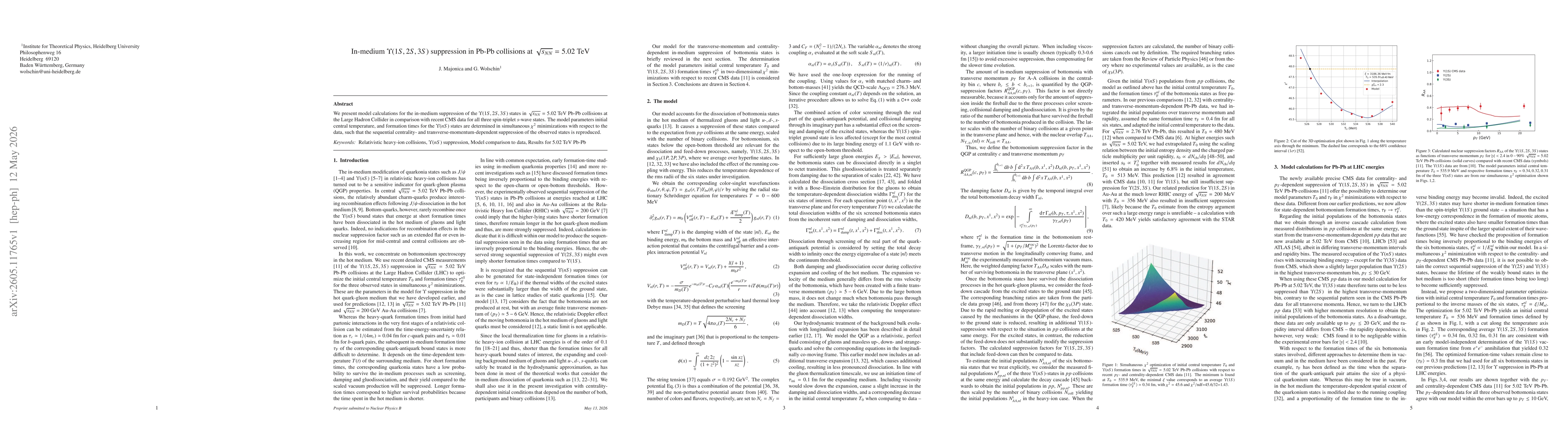 Thumbnail for In-medium Y(1S,2S,3S) suppression in Pb-Pb collisions at sqrt(s_NN)=5.02 TeV
