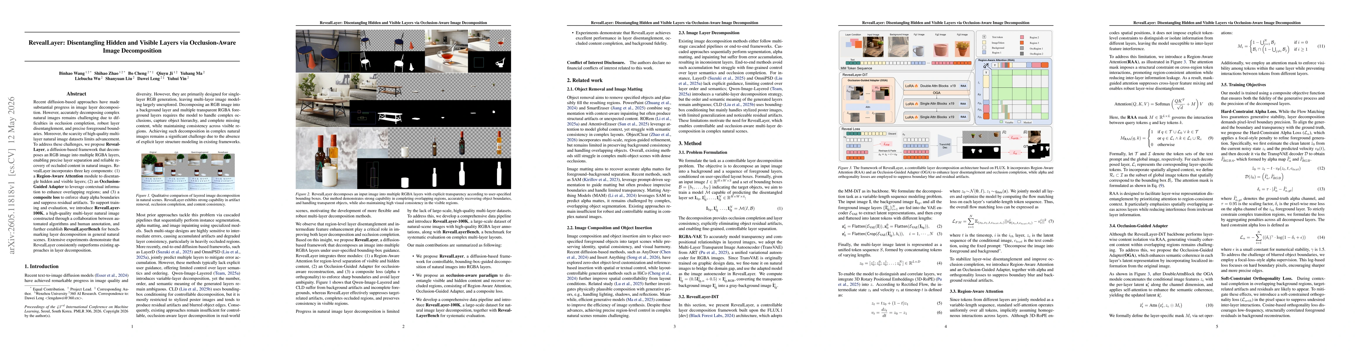 Thumbnail for RevealLayer: Disentangling Hidden and Visible Layers via Occlusion-Aware Image Decomposition