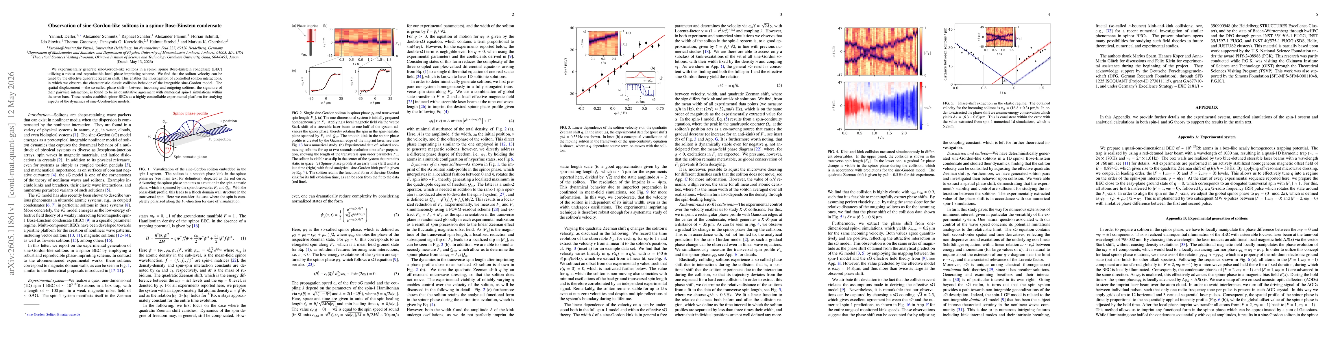 Thumbnail for Observation of sine-Gordon-like solitons in a spinor Bose-Einstein condensate