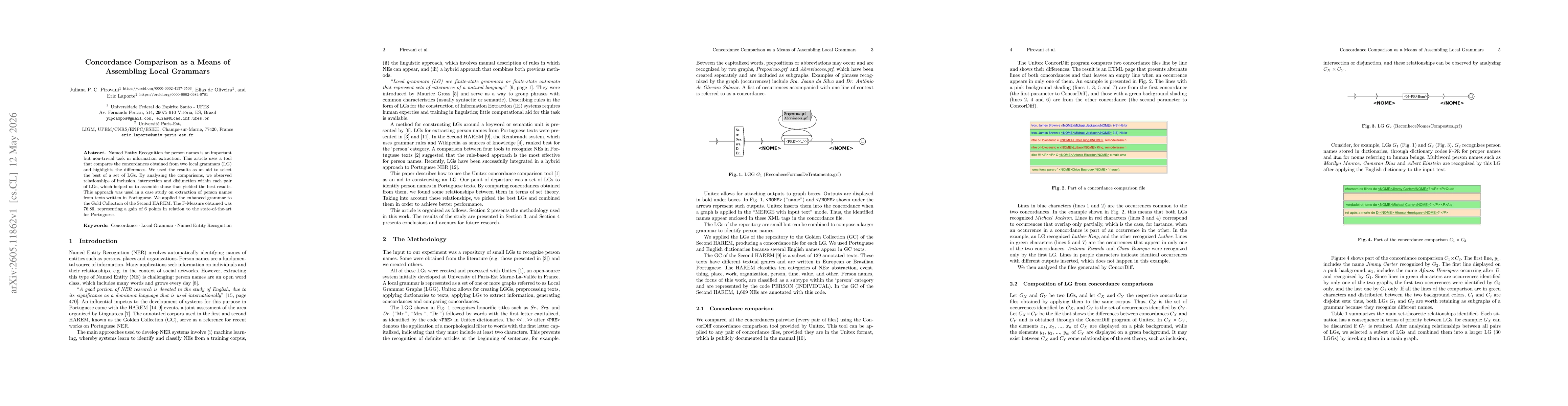 Thumbnail for Concordance Comparison as a Means of Assembling Local Grammars