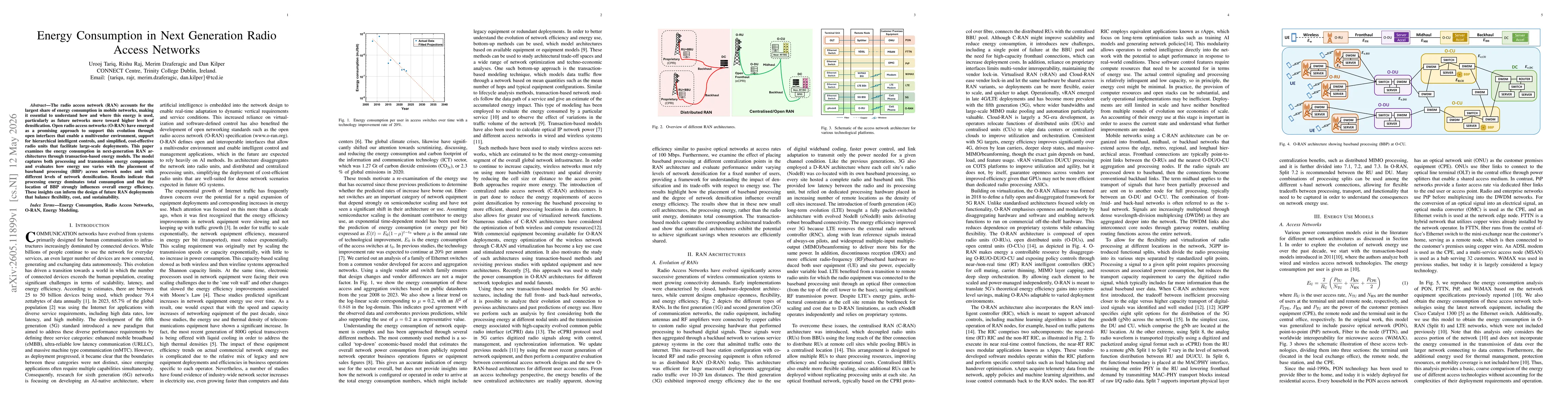Thumbnail for Energy Consumption in Next Generation Radio Access Networks