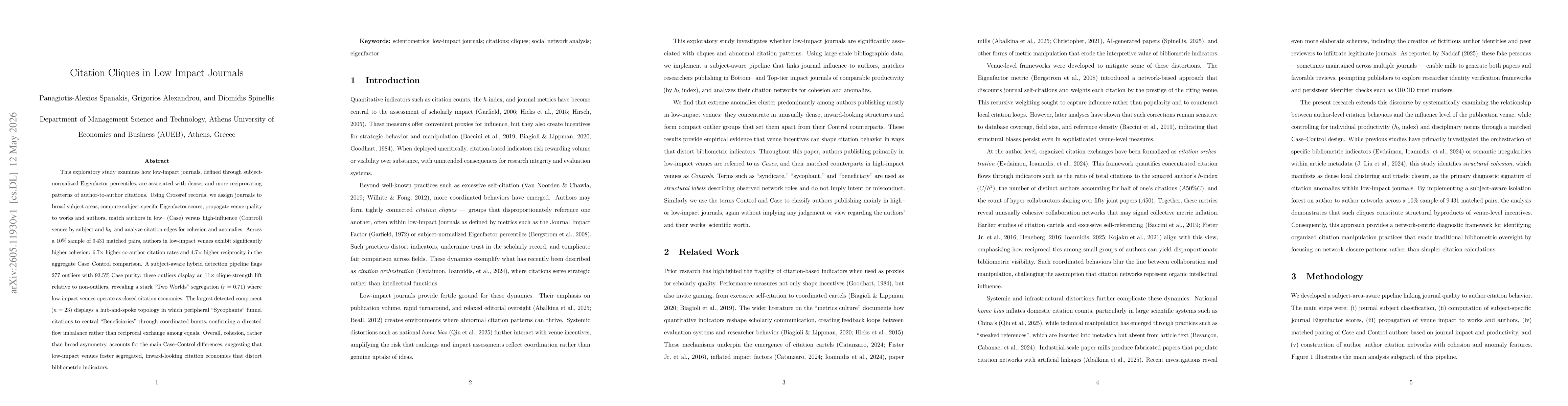Thumbnail for Citation Cliques in Low Impact Journals