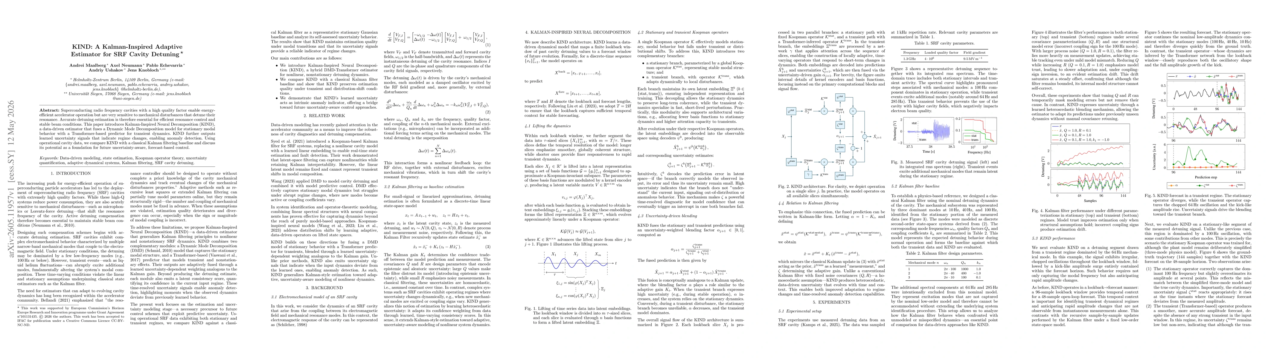 Thumbnail for KIND: A Kalman-Inspired Adaptive Estimator for SRF Cavity Detuning