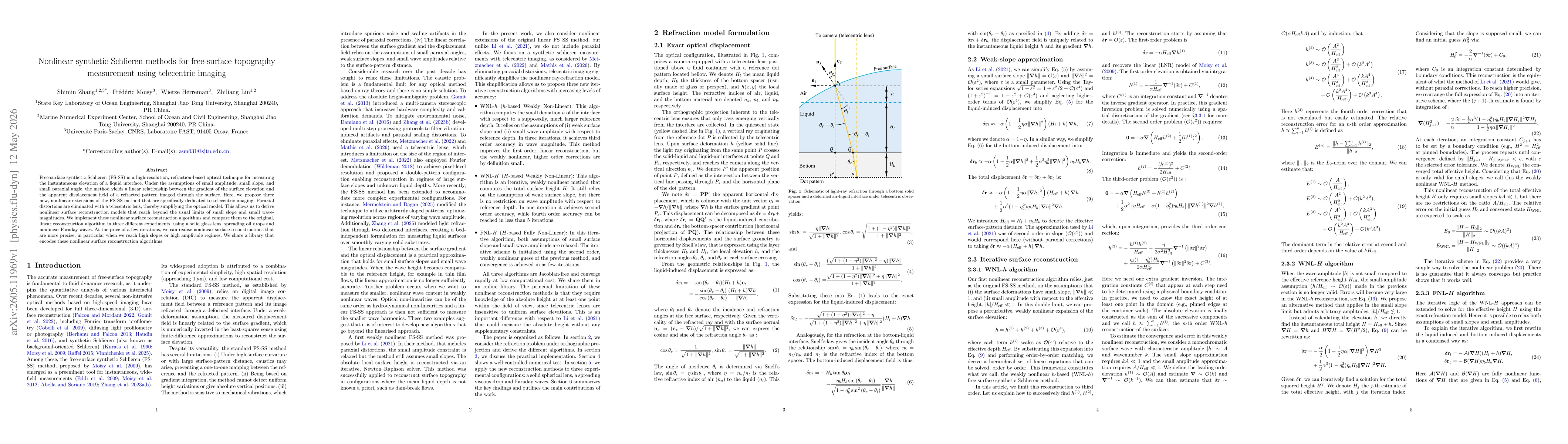 Thumbnail for Nonlinear synthetic Schlieren methods for free-surface topography measurement using telecentric imaging