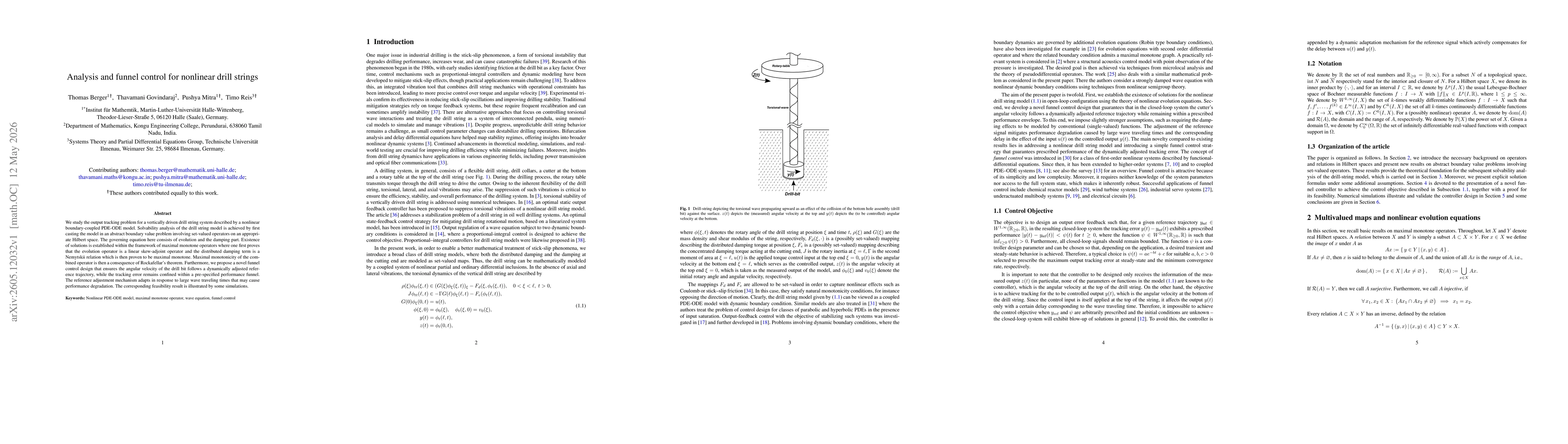 Thumbnail for Analysis and funnel control for nonlinear drill strings