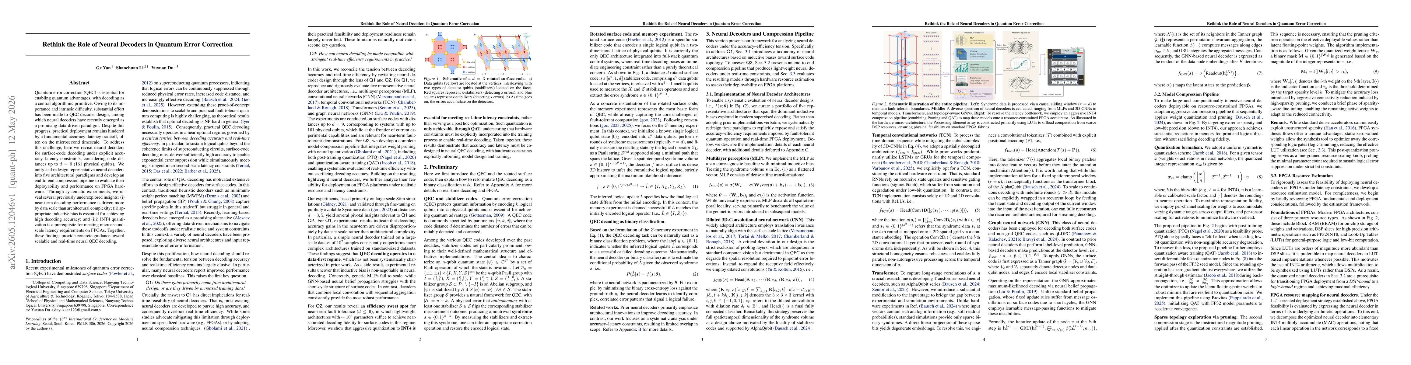Thumbnail for Rethink the Role of Neural Decoders in Quantum Error Correction