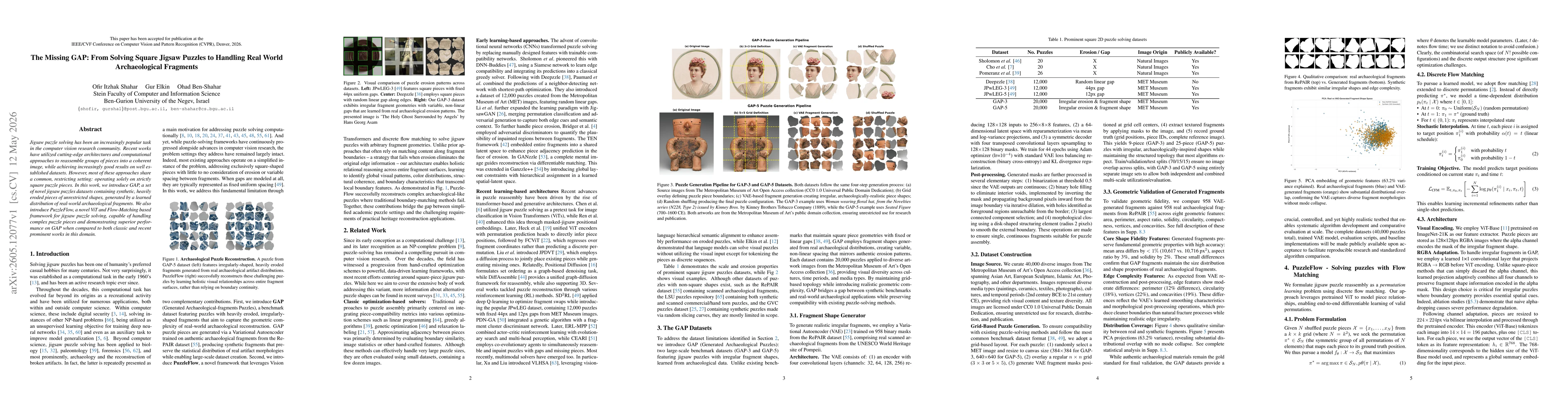 Thumbnail for The Missing GAP: From Solving Square Jigsaw Puzzles to Handling Real World Archaeological Fragments