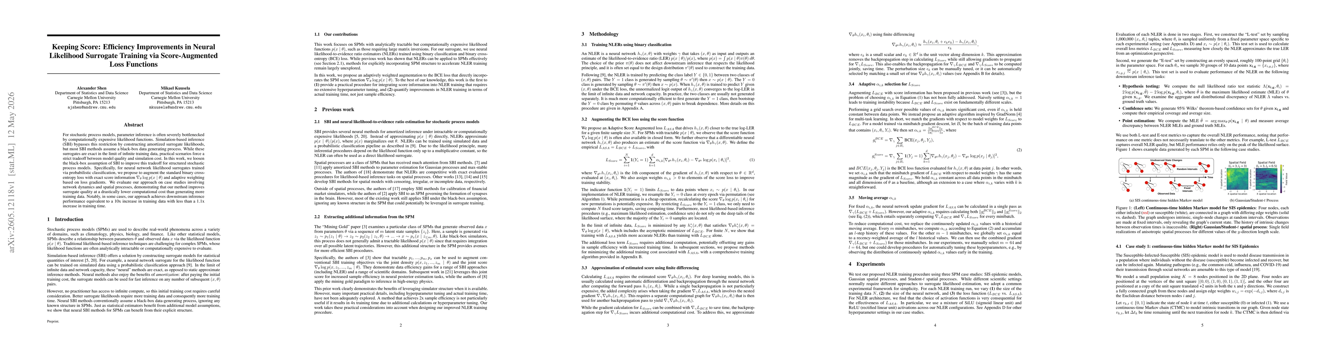 Thumbnail for Keeping Score: Efficiency Improvements in Neural Likelihood Surrogate Training via Score-Augmented Loss Functions