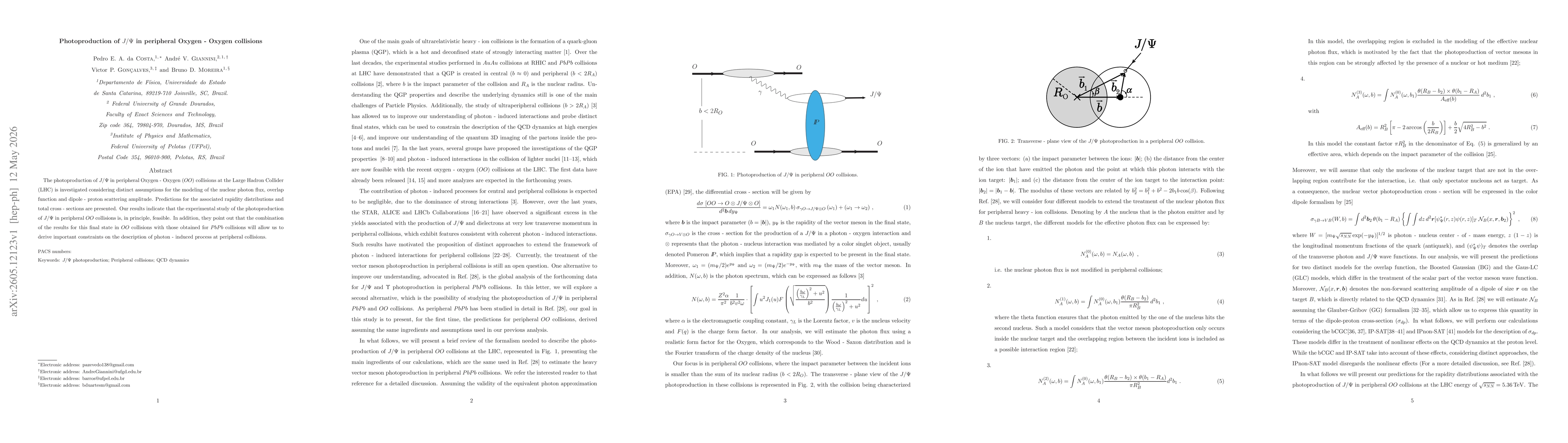 Thumbnail for Photoproduction of $J/Ψ$ in peripheral Oxygen-Oxygen collisions