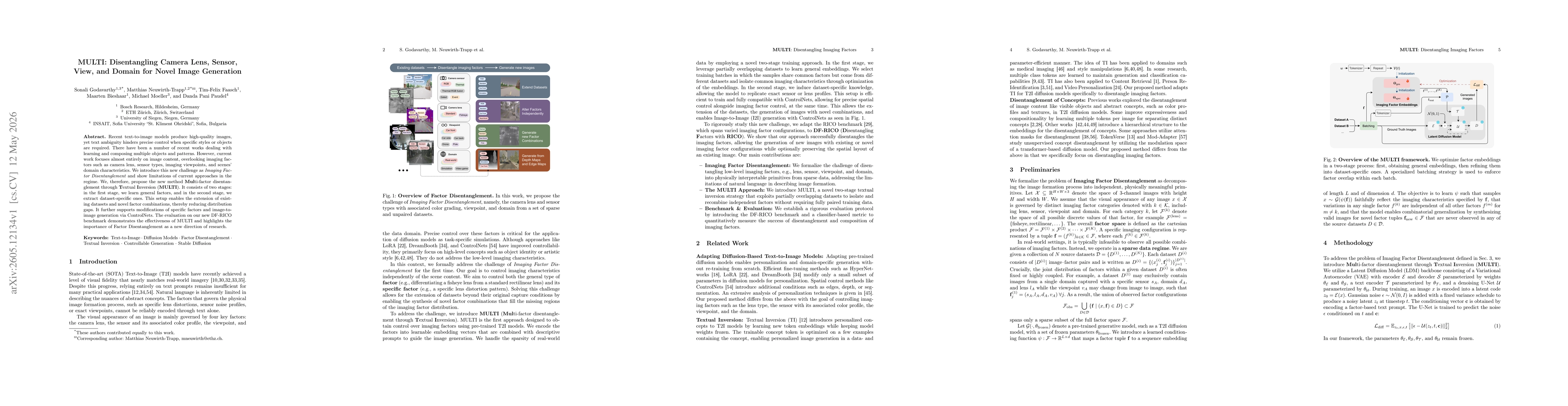 Thumbnail for MULTI: Disentangling Camera Lens, Sensor, View, and Domain for Novel Image Generation