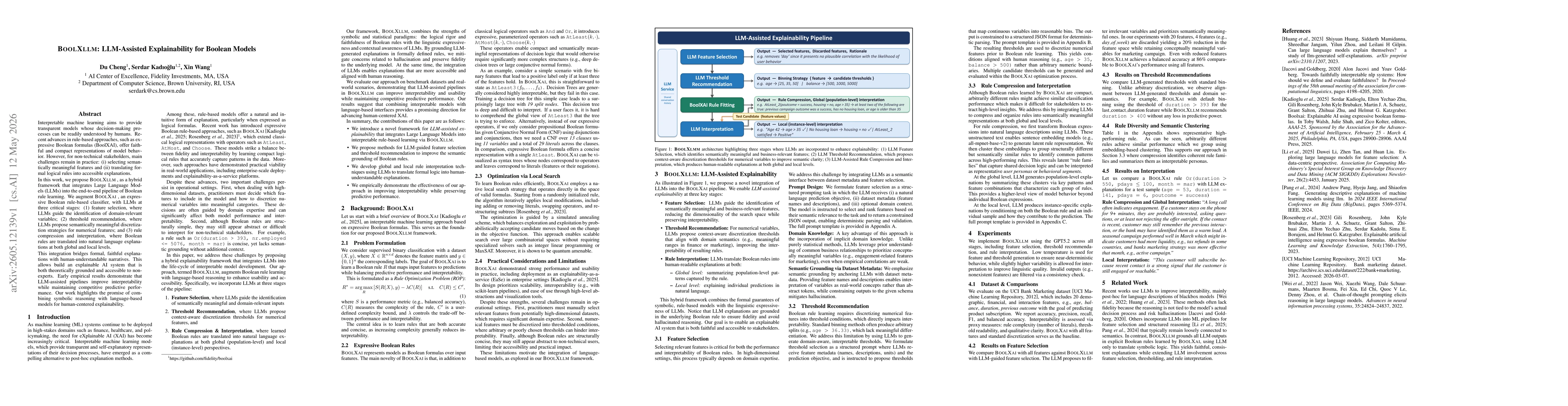 Thumbnail for BoolXLLM: LLM-Assisted Explainability for Boolean Models