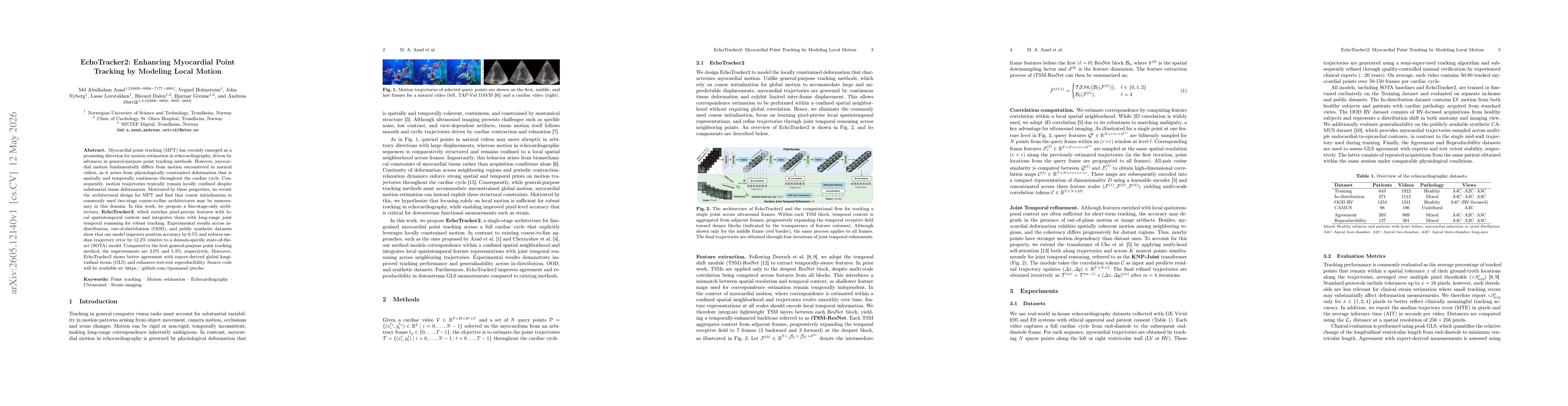 Thumbnail for EchoTracker2: Enhancing Myocardial Point Tracking by Modeling Local Motion