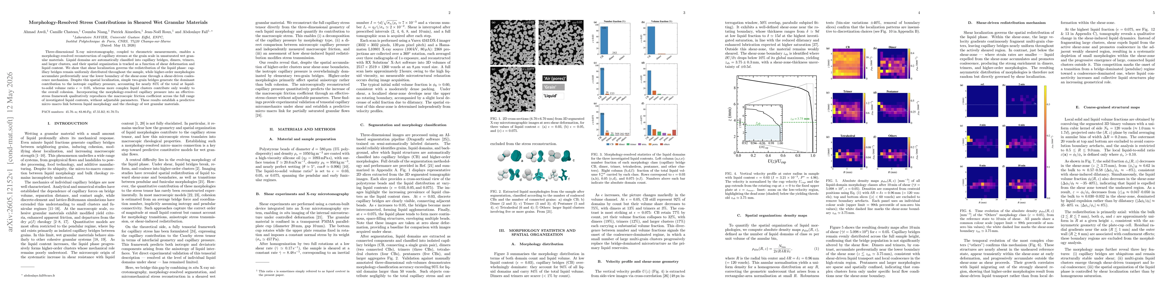 Thumbnail for Morphology-resolved stress contributions in sheared wet granular materials