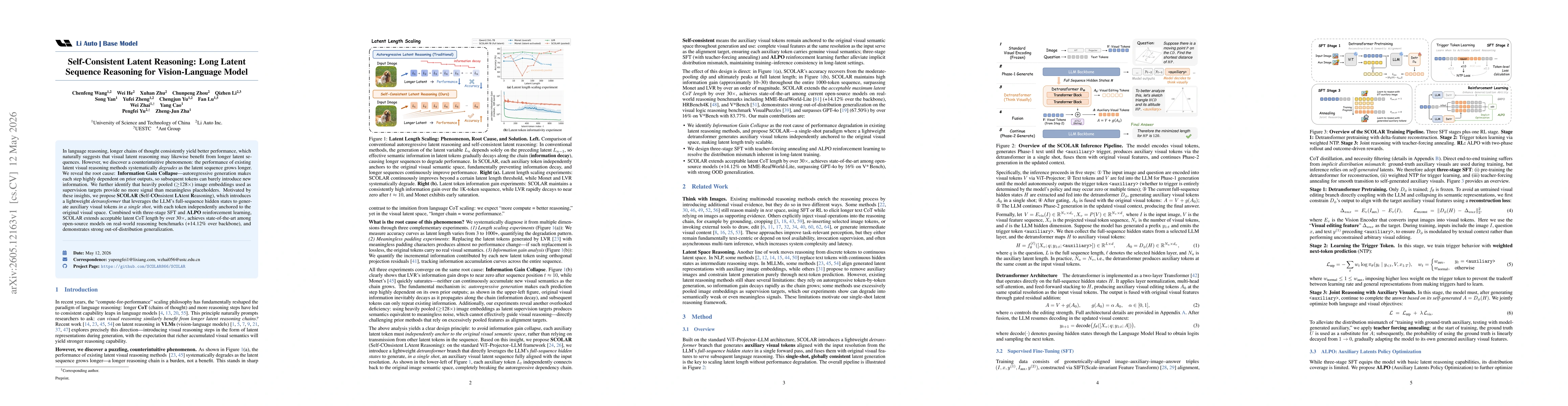 Thumbnail for Self-Consistent Latent Reasoning: Long Latent Sequence Reasoning for Vision-Language Model