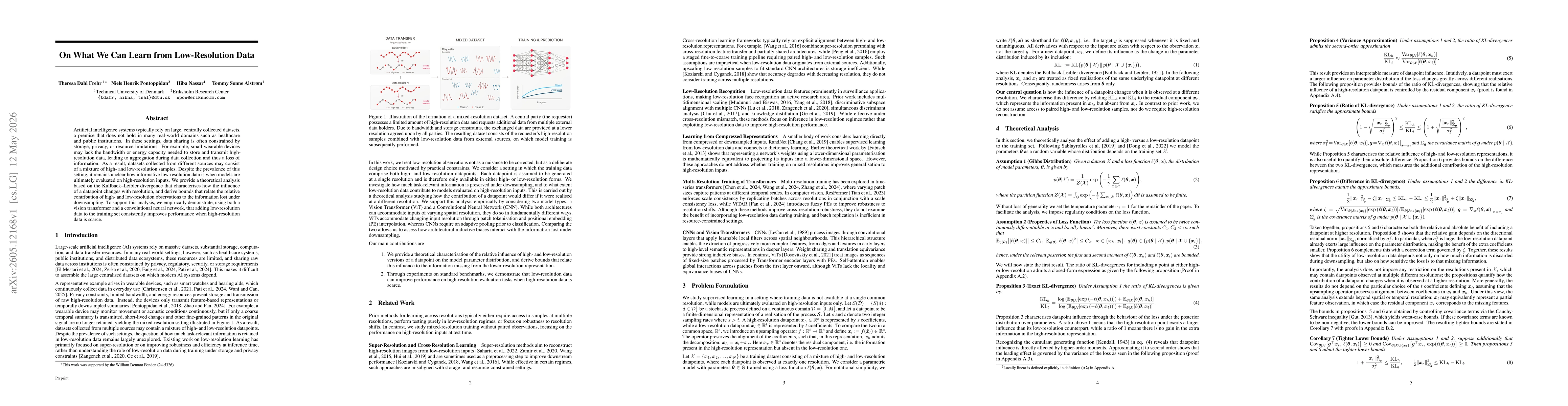Thumbnail for On What We Can Learn from Low-Resolution Data