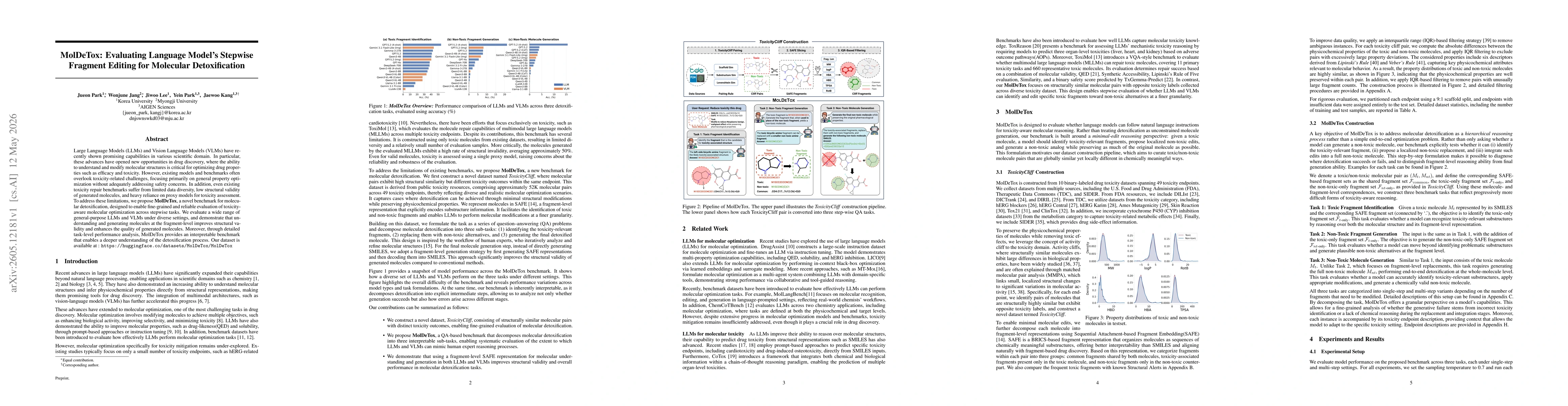 Thumbnail for MolDeTox: Evaluating Language Model's Stepwise Fragment Editing for Molecular Detoxification