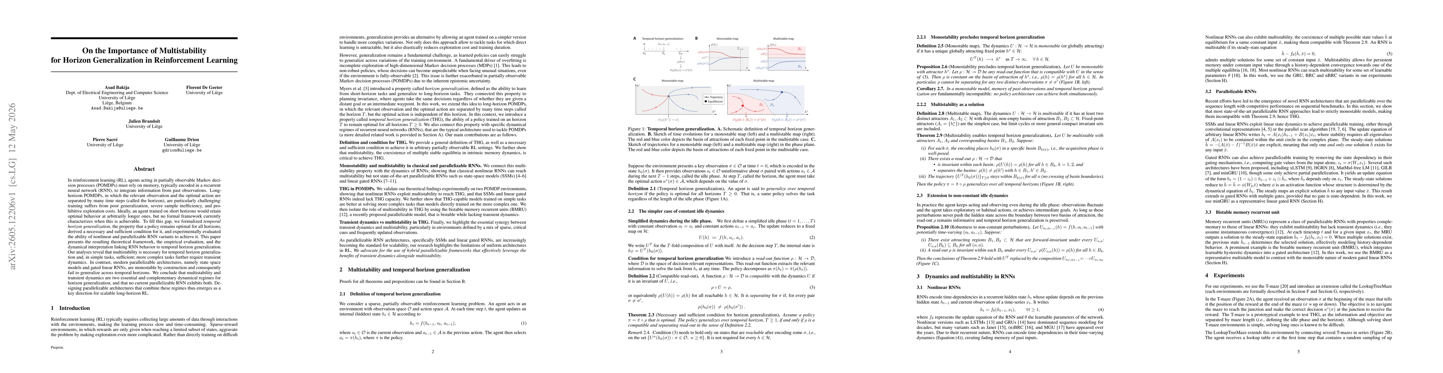 Thumbnail for On the Importance of Multistability for Horizon Generalization in Reinforcement Learning