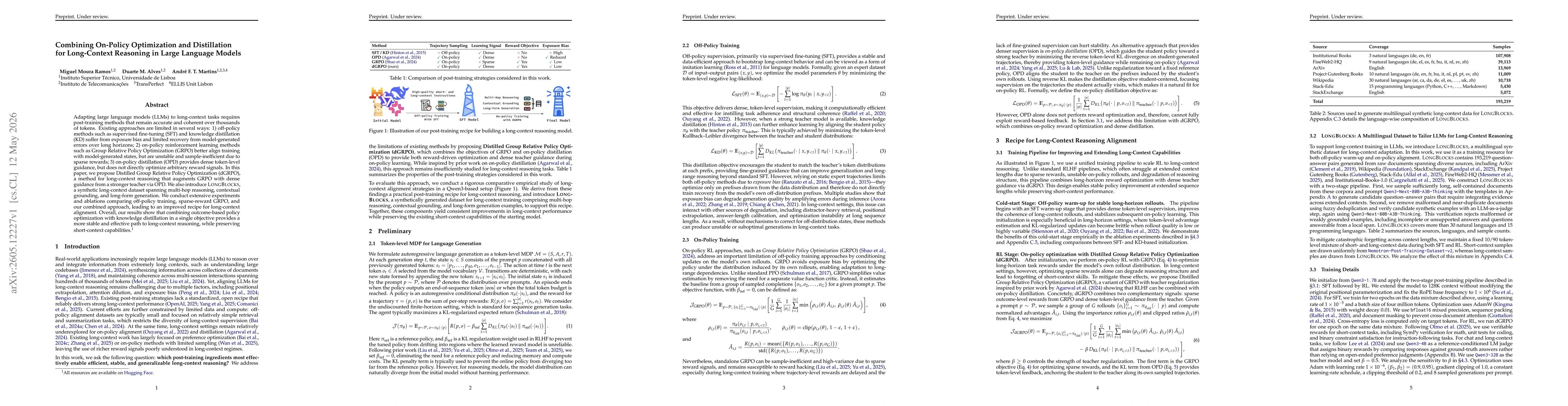 Thumbnail for Combining On-Policy Optimization and Distillation for Long-Context Reasoning in Large Language Models