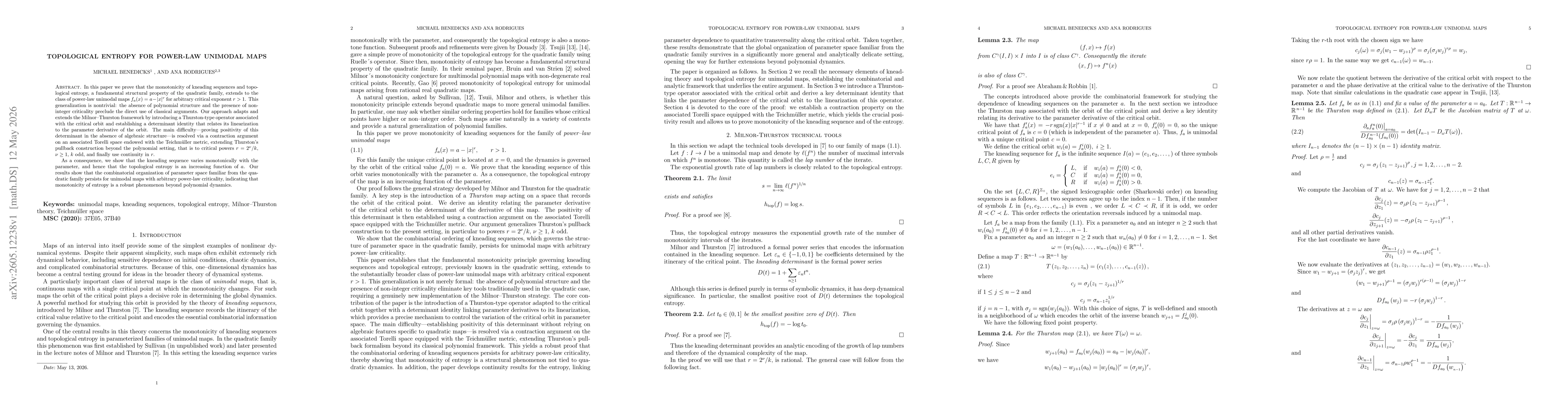 Thumbnail for Topological Entropy for Power-Law Unimodal Maps
